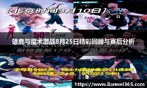 雄鹿与魔术激战8月25日精彩回顾与赛后分析